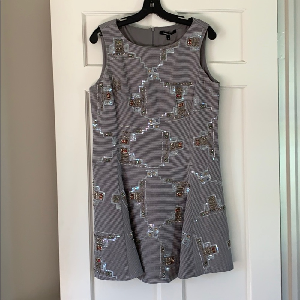 Bead/sequin mini cocktail dress - Nanette Lepore